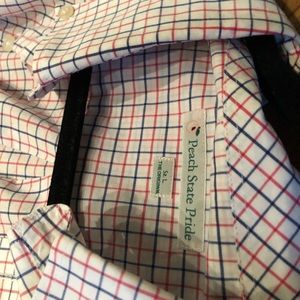 Peach state pride button down